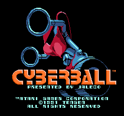 Cyberball (USA) Title Screen